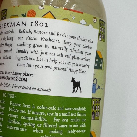 Beekman 1802 Happy Place Fabric Freshener Concentrate Sweet Grass Scent 22oz - Picture 8 of 12